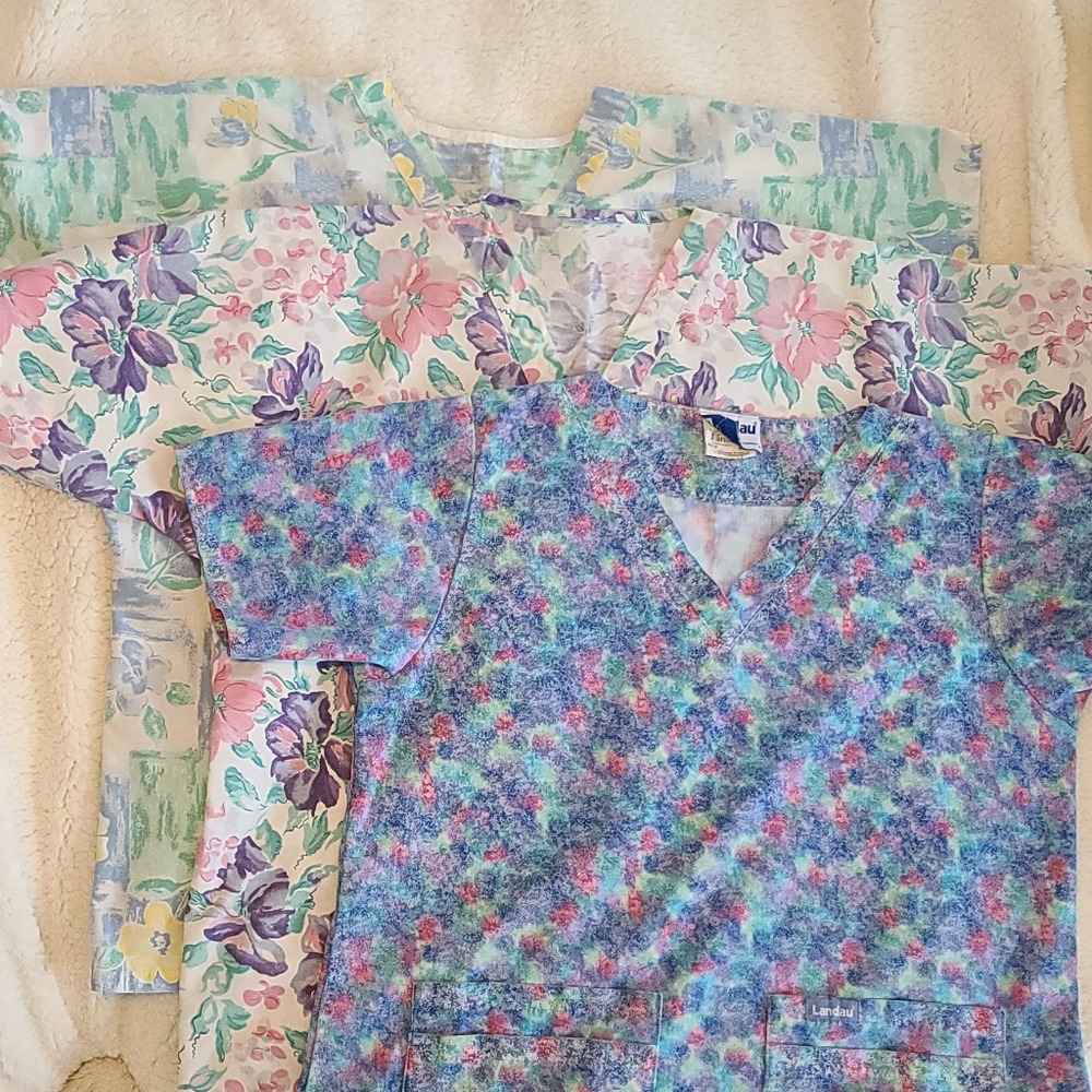 3 Scrub tops bundle